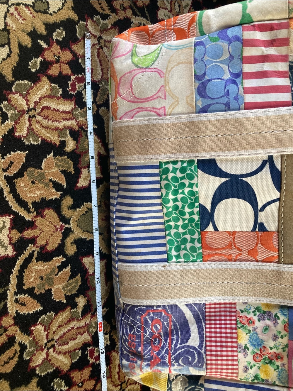 Vintage Coach Hampton Patchwork Tote - Picture 10 of 11